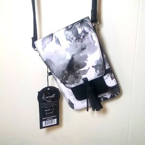 K Carroll Harper Crossbody Black Floral